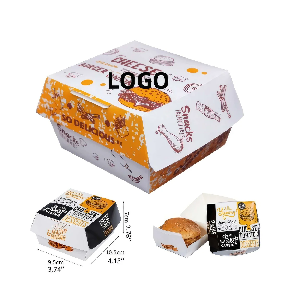 Custom Disposable Burger Box 1