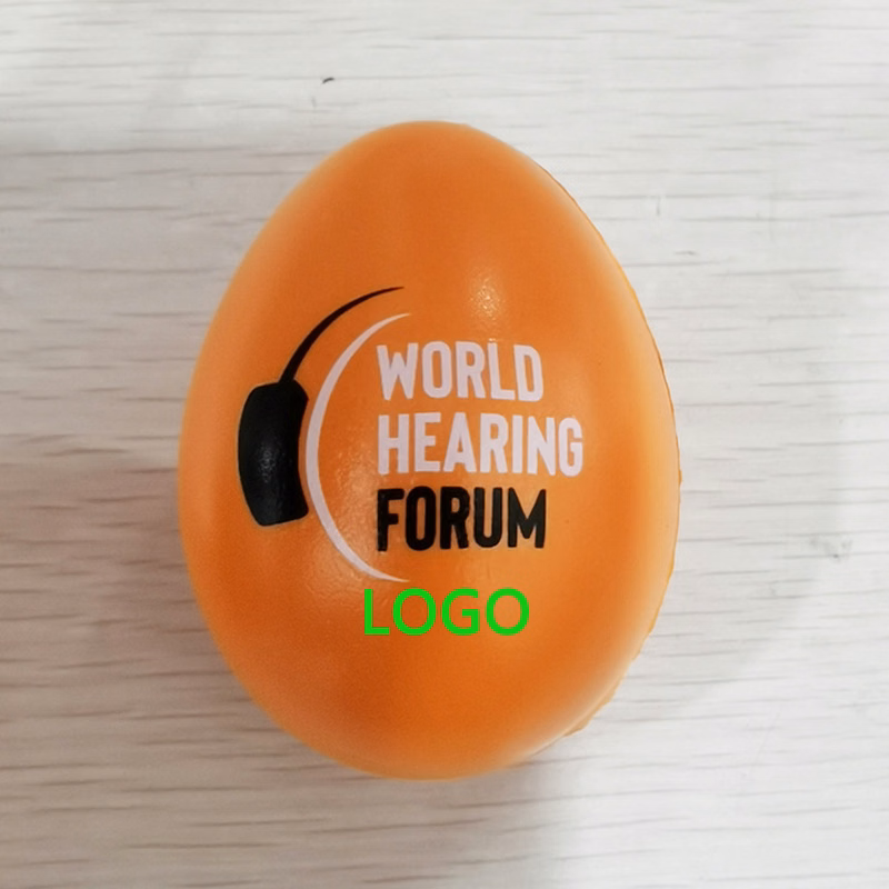 Simulate Egg-Shaped Stress Reliever Ball---2.4"x1.77"