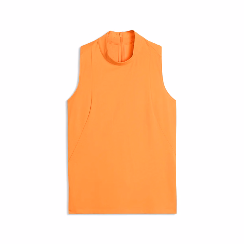PUMA® Women's Nylon Sport Sleeveless Mockneck Golf Polo with Custom Logo
