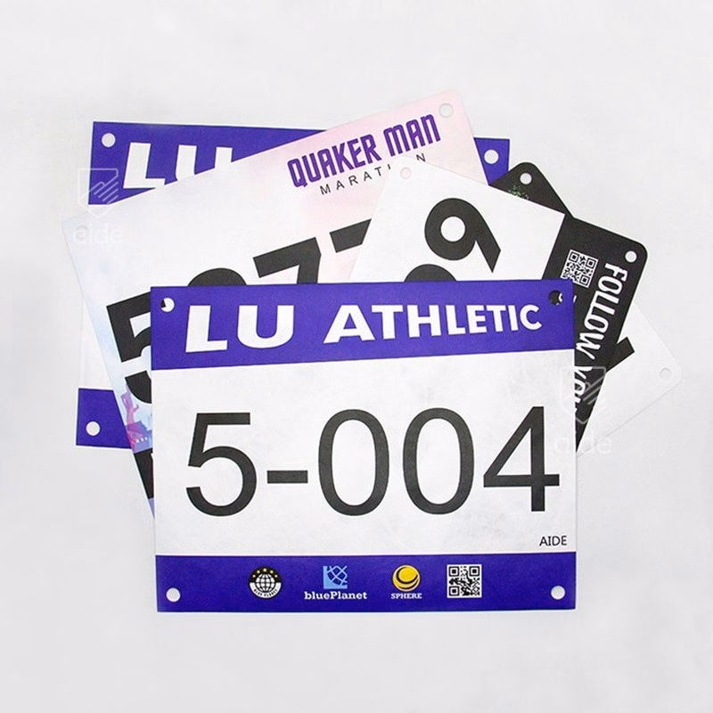 Marathon Race Number with Pin