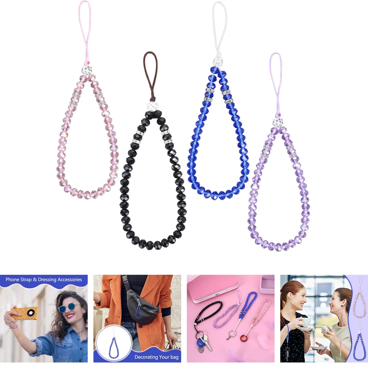 Crystal Cell Phone Lanyard 1