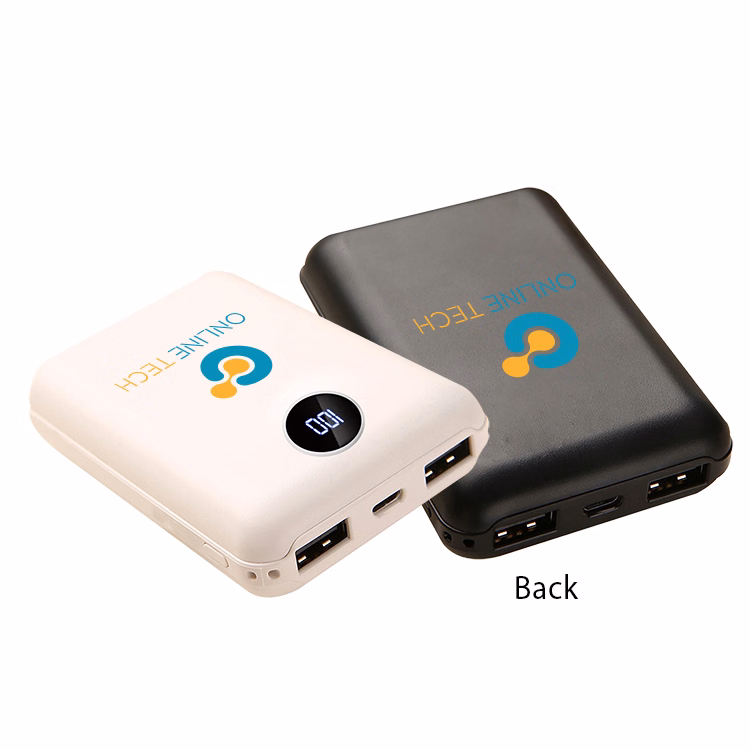 10000mAh Digital Display Power Bank with Dual USB Ports