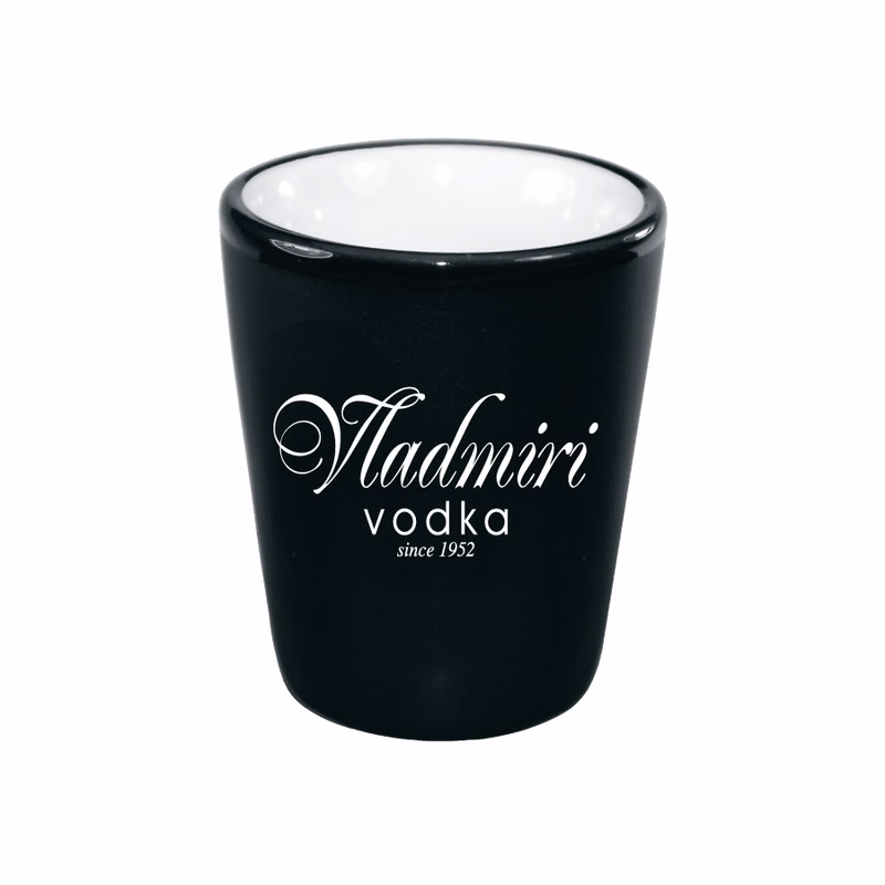 1.5 oz. White In / Matte Black Out Hilo Shot
