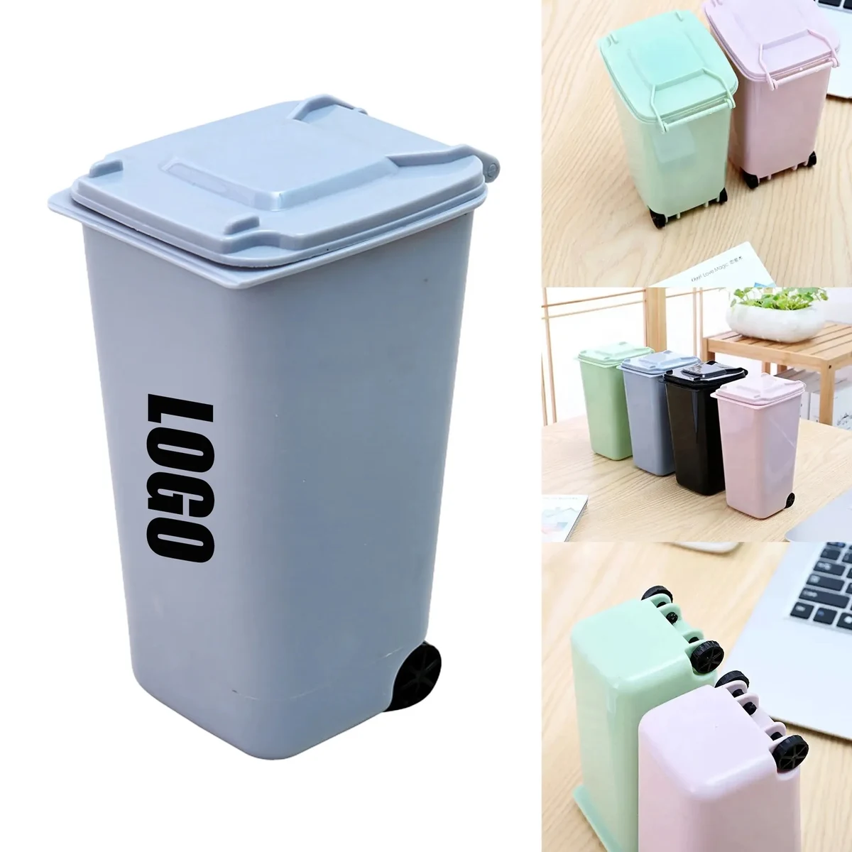 Compact Multi-Purpose Desktop Bedside Trash Bin 1