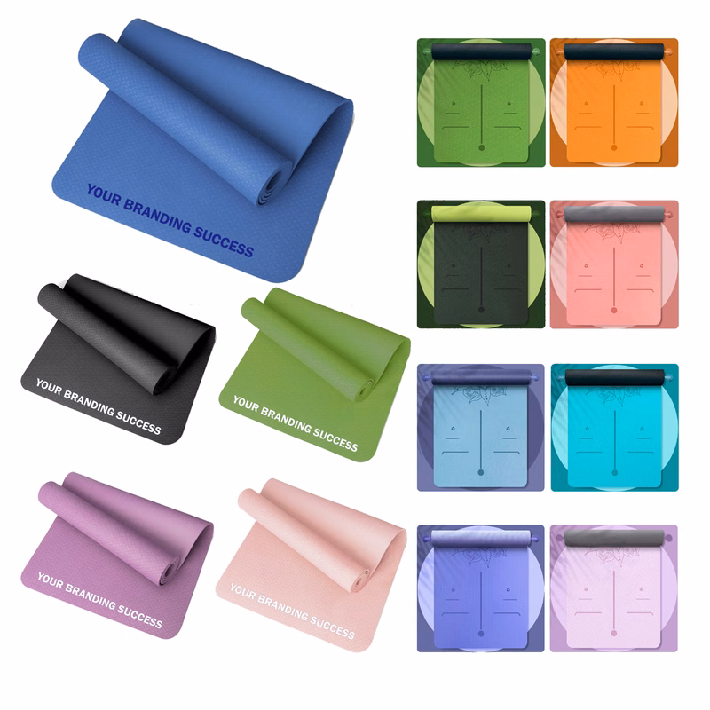 MOQ10 TPE Single-Color And Double-Color Yoga Mat