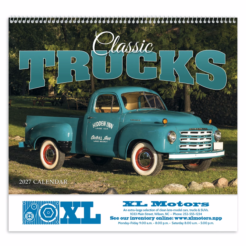 HotLine® Products Classic Trucks Appointment Calendar - Spiral