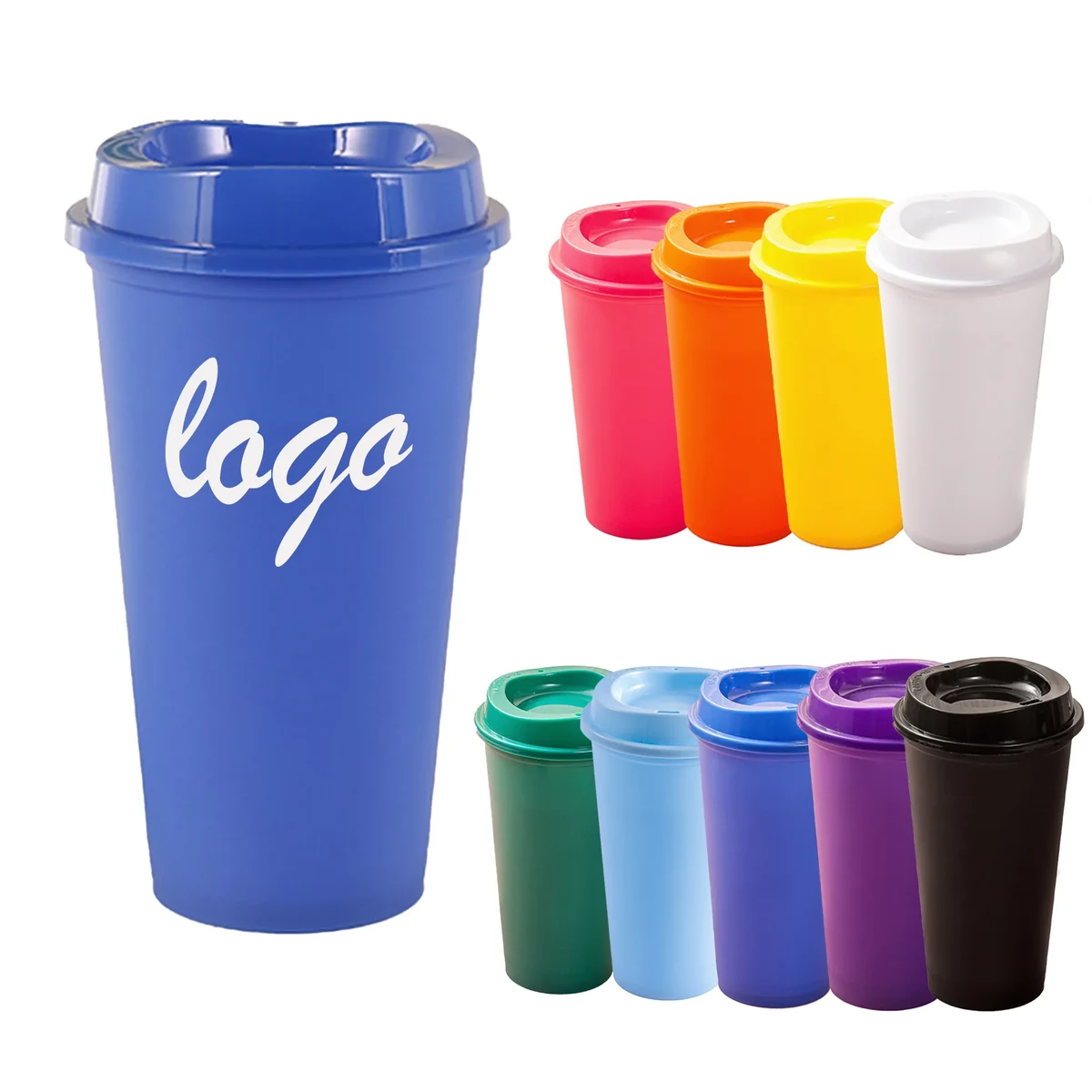 16 oz PP Coffee Cup with Lid Suitable Party Drink 1