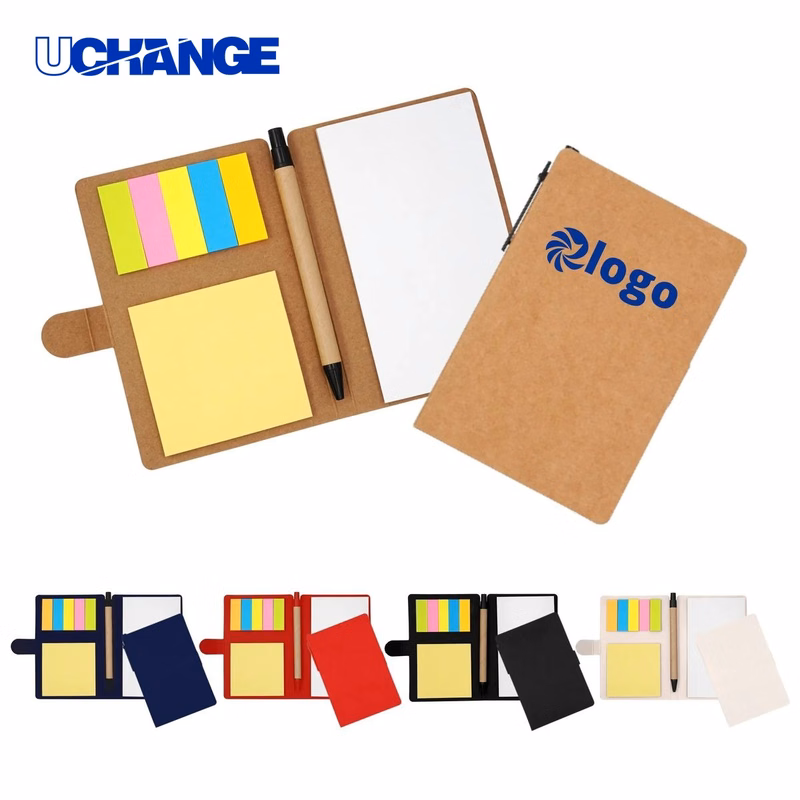 Sticky Note Book with Ballpoint Pen