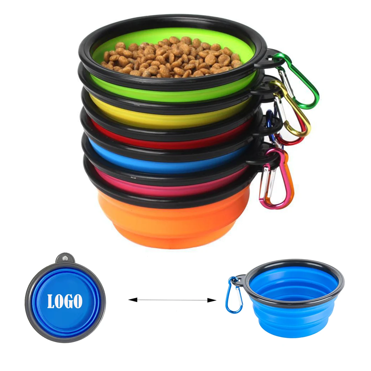 Space-Saving Collapsible Dog Bowl For Camping MOQ100 1
