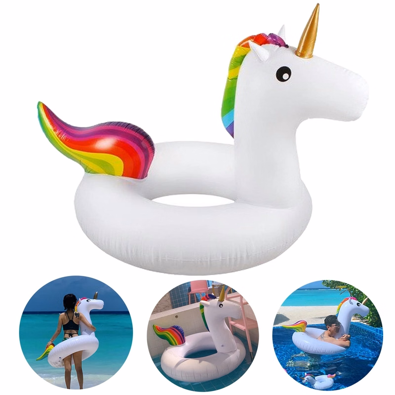 Unicorn Shape Inflatable Swim Ring