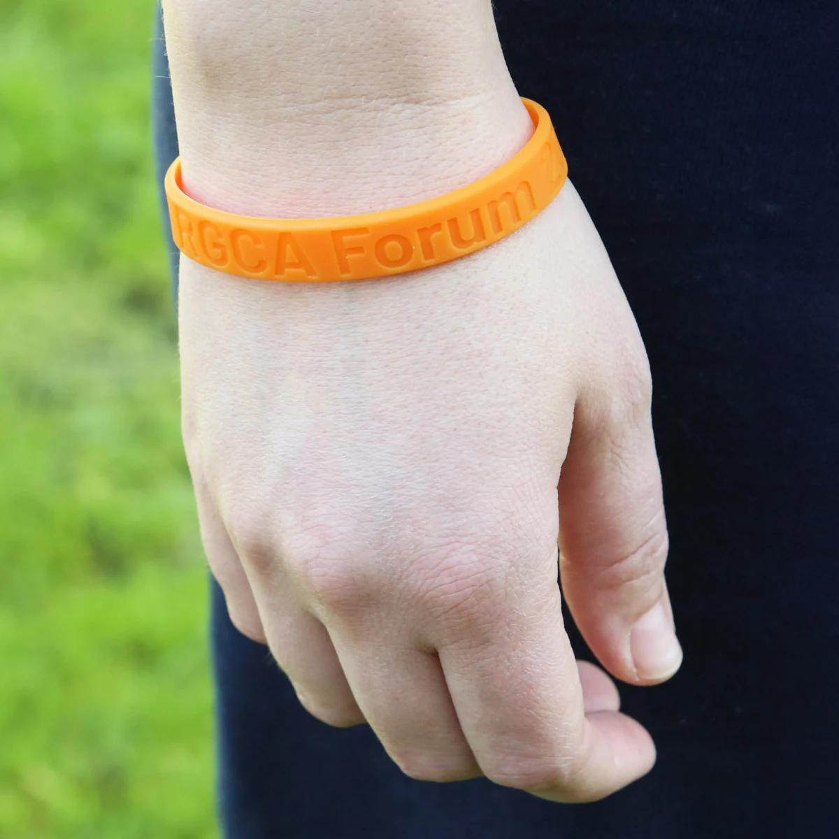 Debossed Silicone Bracelets: 12mm 1
