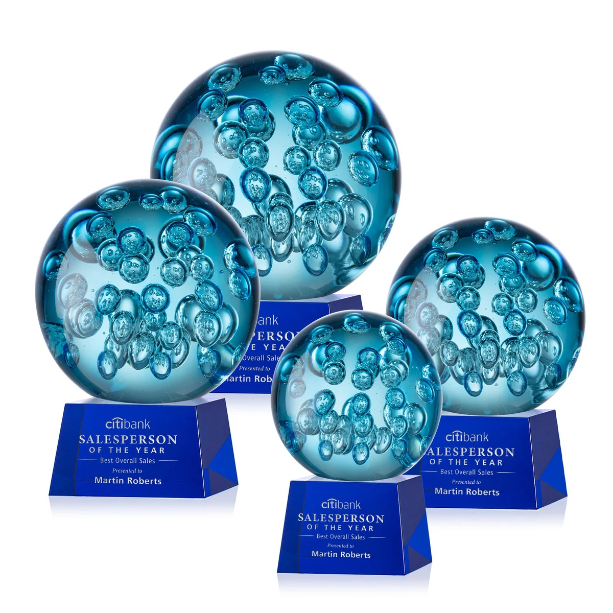 Addison Award on Robson Base - Blue 1