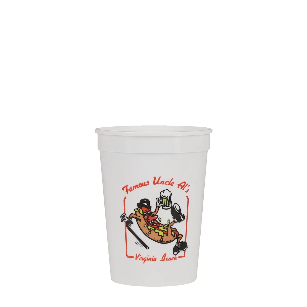 12 oz Stadium Cup Smooth White Digital Print 1