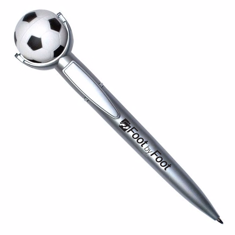 Soccer Ball Specialty Pen w/Squeeze Topper