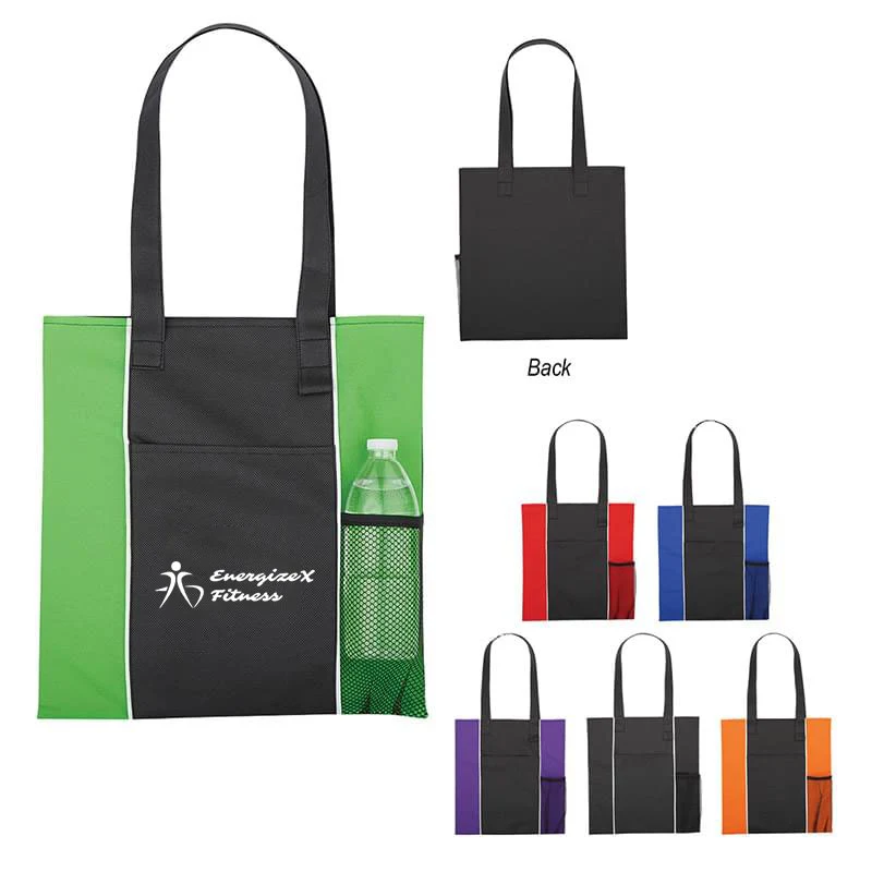 Non-Woven Tote Bag with Mesh Pockets 1