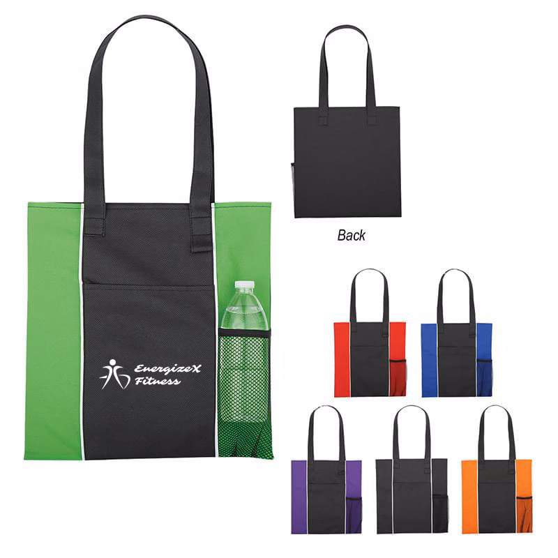 Non-Woven Tote Bag with Mesh Pockets