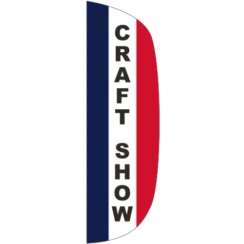 "CRAFT SHOW" 3' x 10' Message Flutter Flag 1