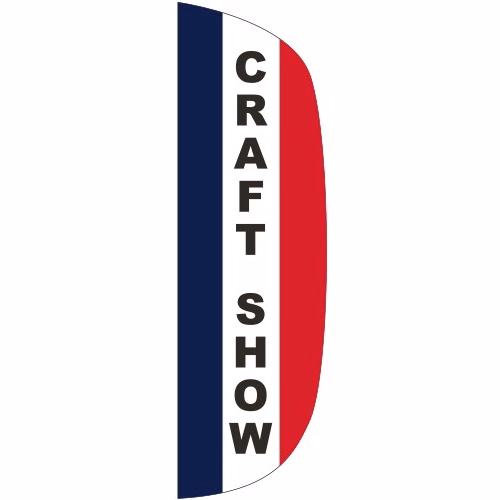 "CRAFT SHOW" 3' x 10' Message Flutter Flag