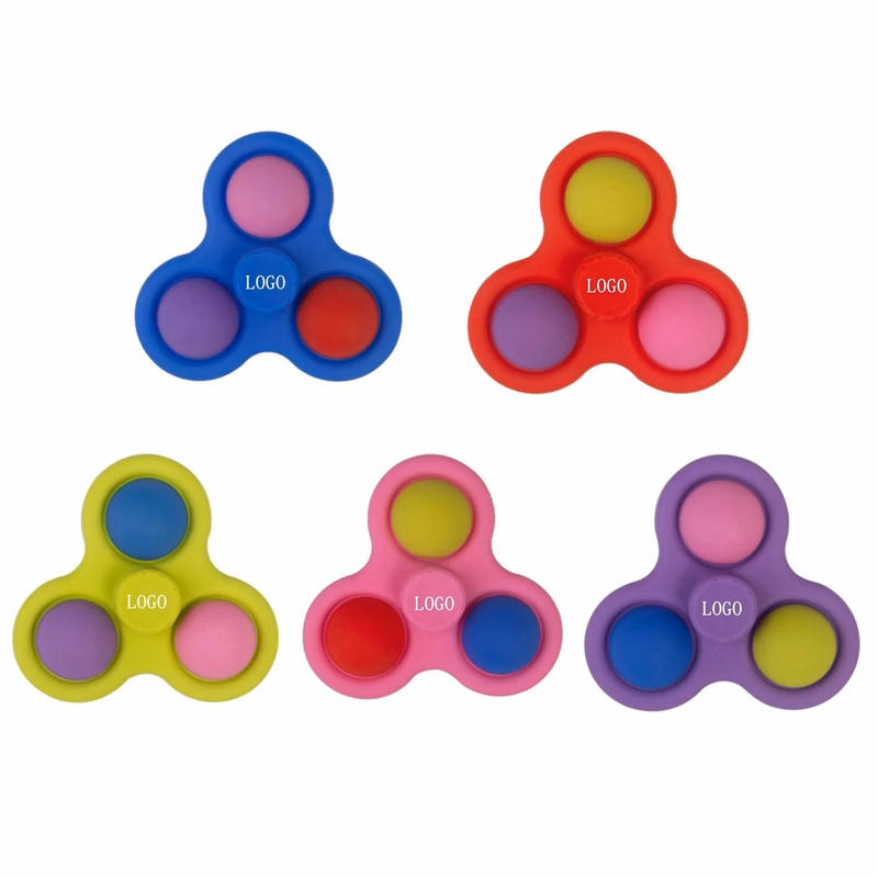 Colorful Silicone Finger Push Fidget Bubble Spinner