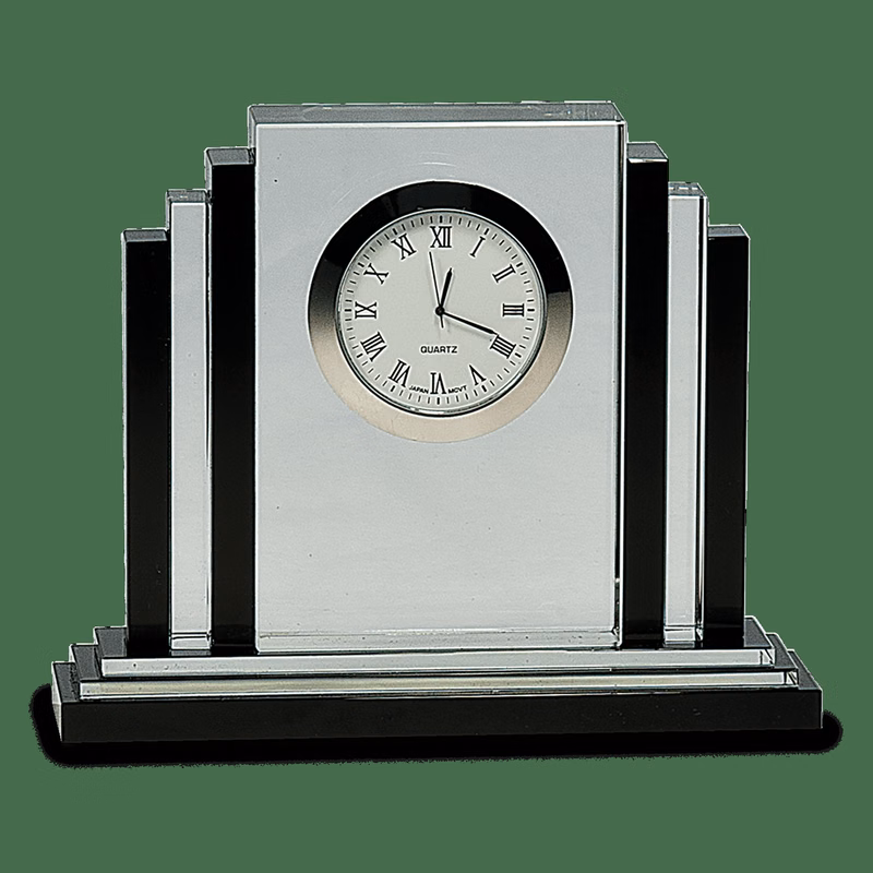 Black Crystal Roman Numero Clock