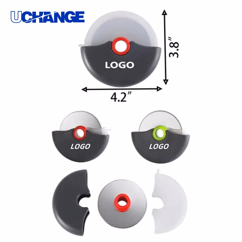 Round Stainless Steel Pizza Cutter Tool