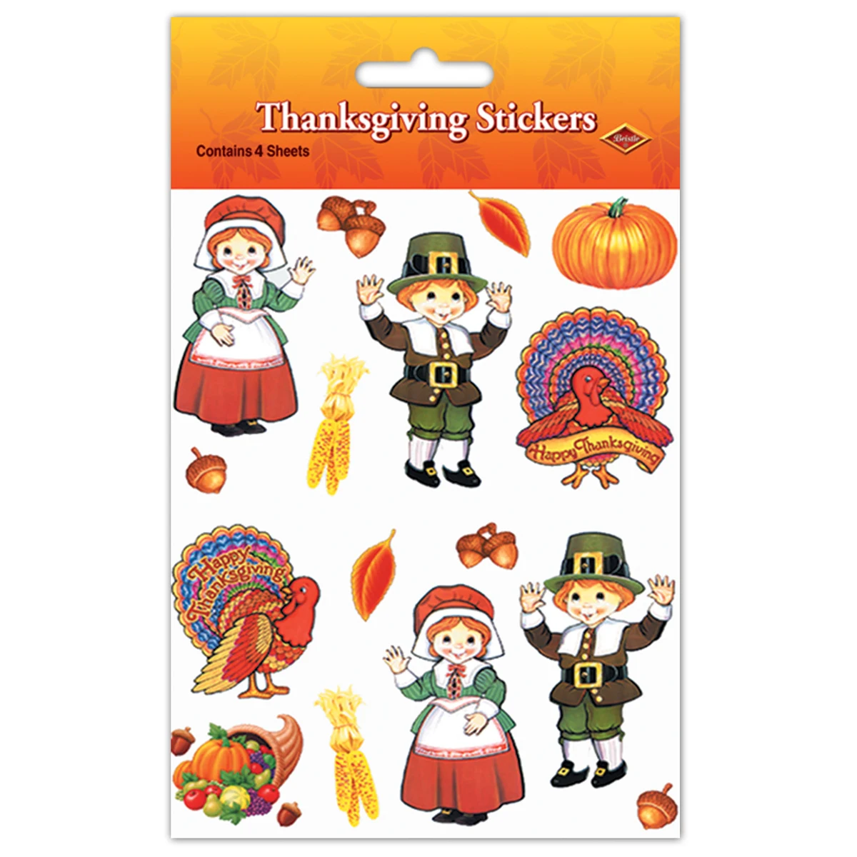 Plus Pak Pilgrim & Turkey Stickers 1