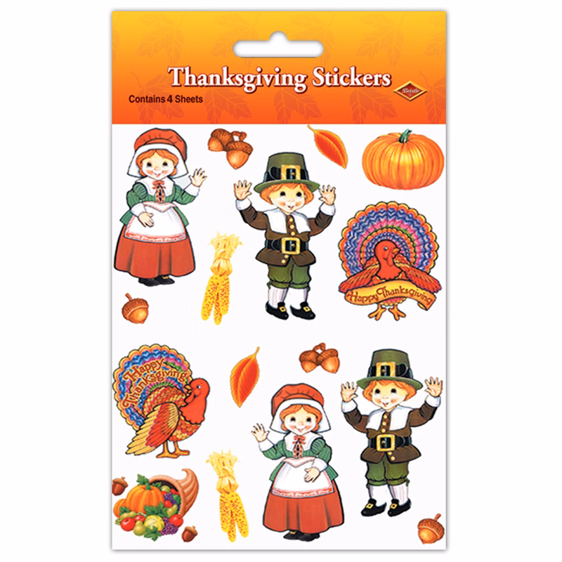 Plus Pak Pilgrim & Turkey Stickers