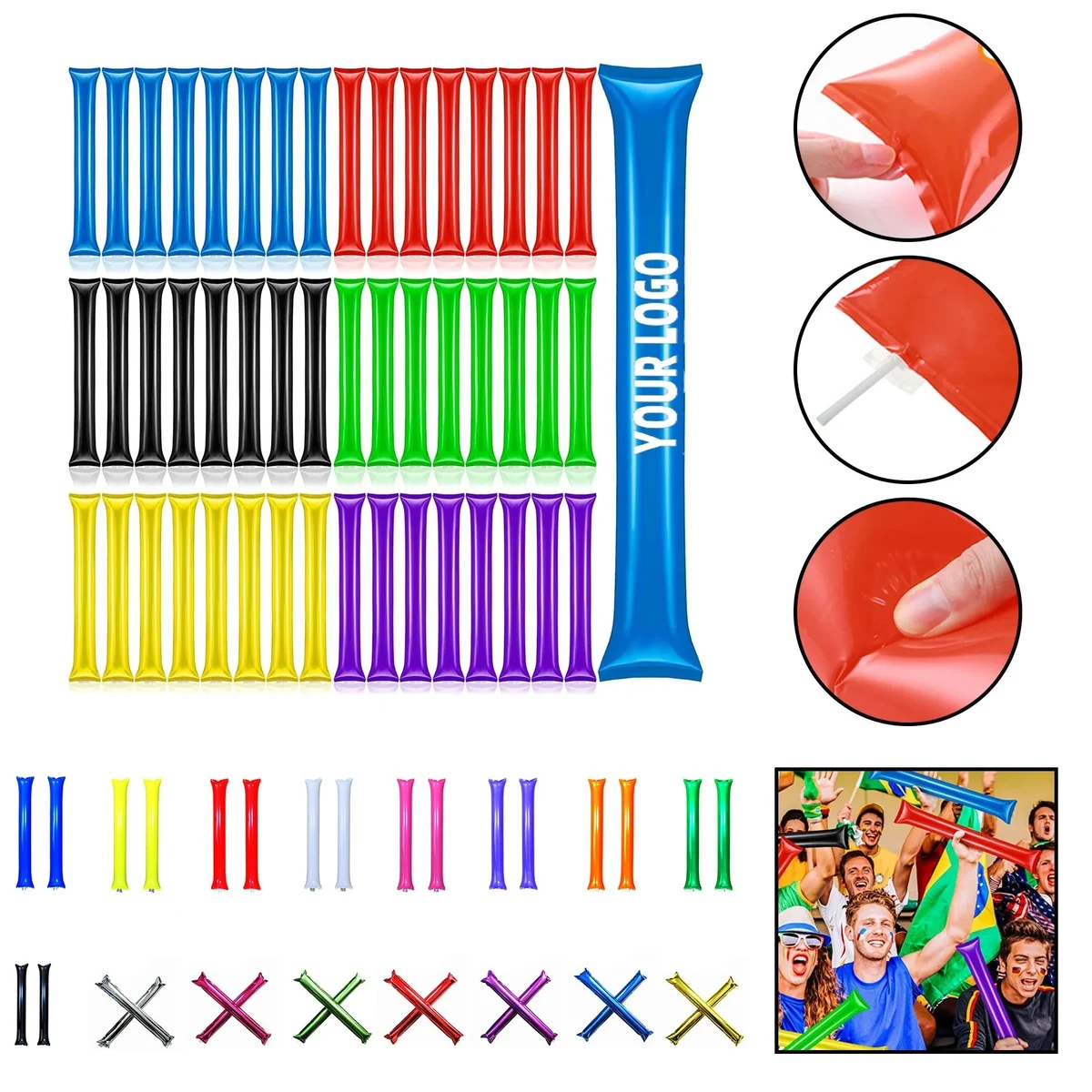 PE Inflatable Cheering Stick 1