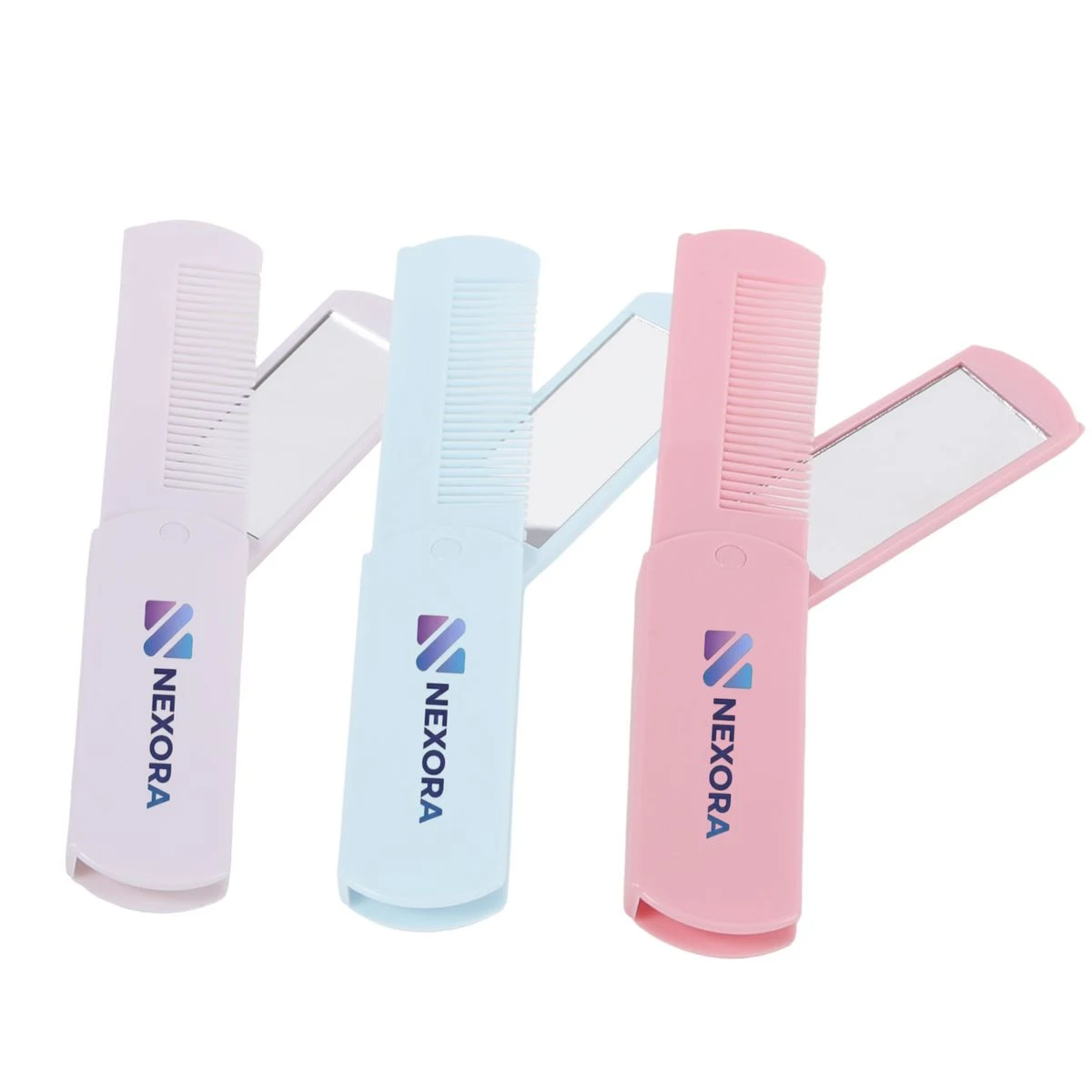 Foldable Hair Comb with Mirror 1