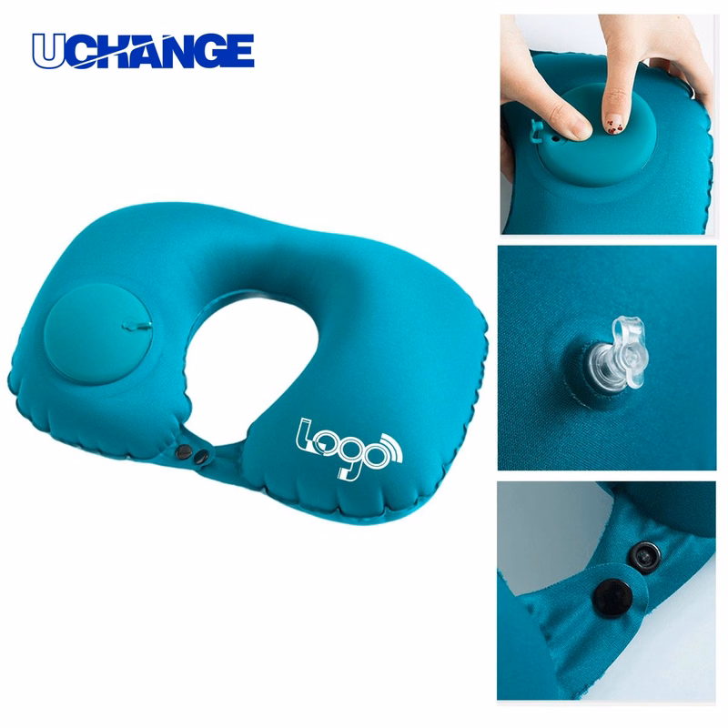 Compact Inflatable Neck Pillow for Comfortable Travel Support