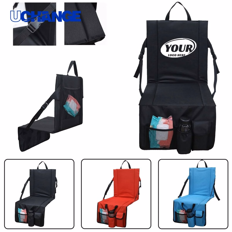 Portable Stadium Cushion Seat With Mesh Bag