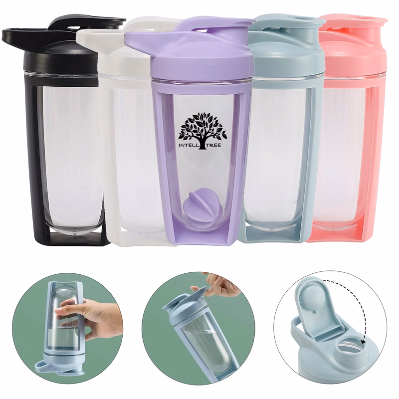 23oz Leak-Proof Workout Shaker Bottle w/ Handle