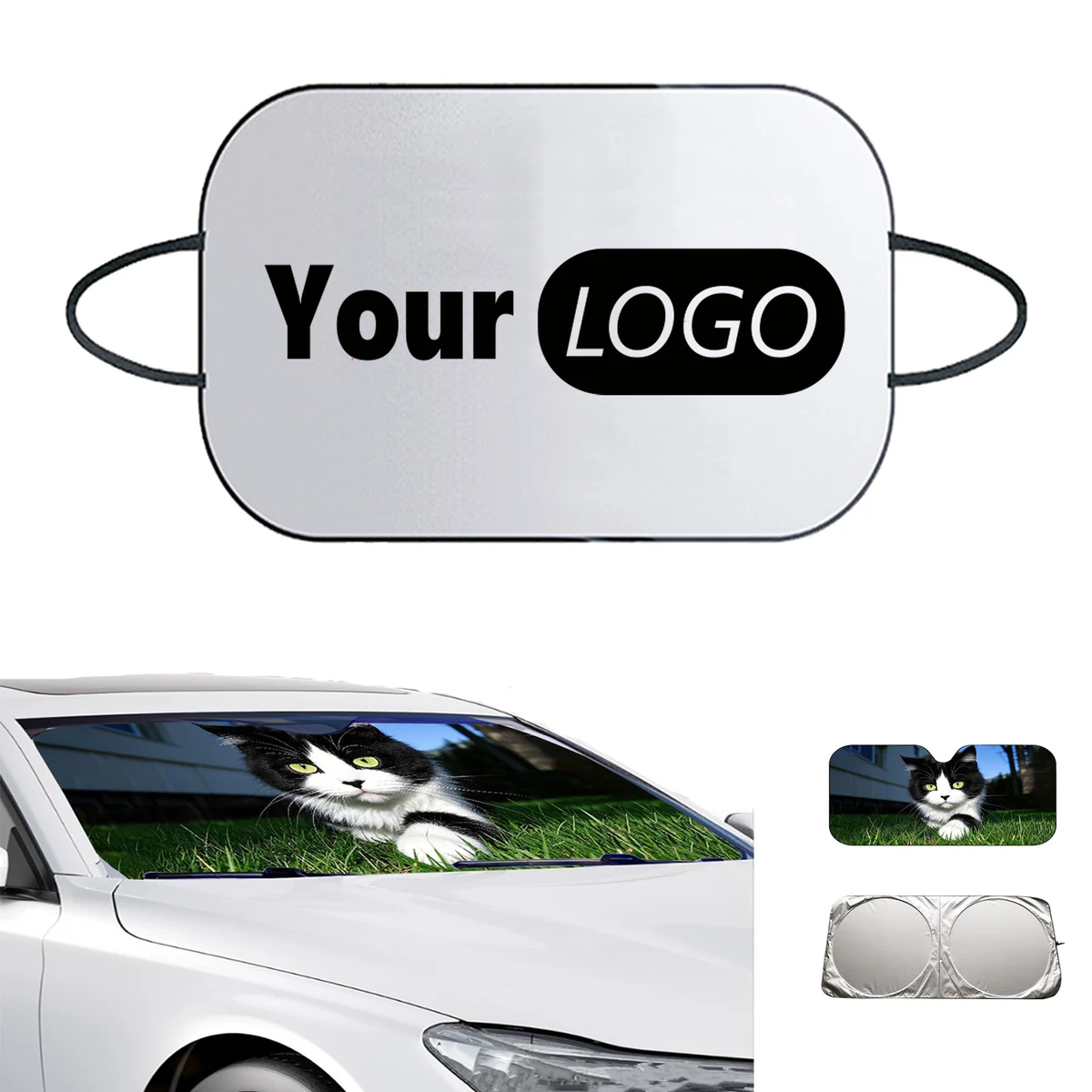 Universal Telescopic Car Windshield Sunshade MOQ 20 PCS 1