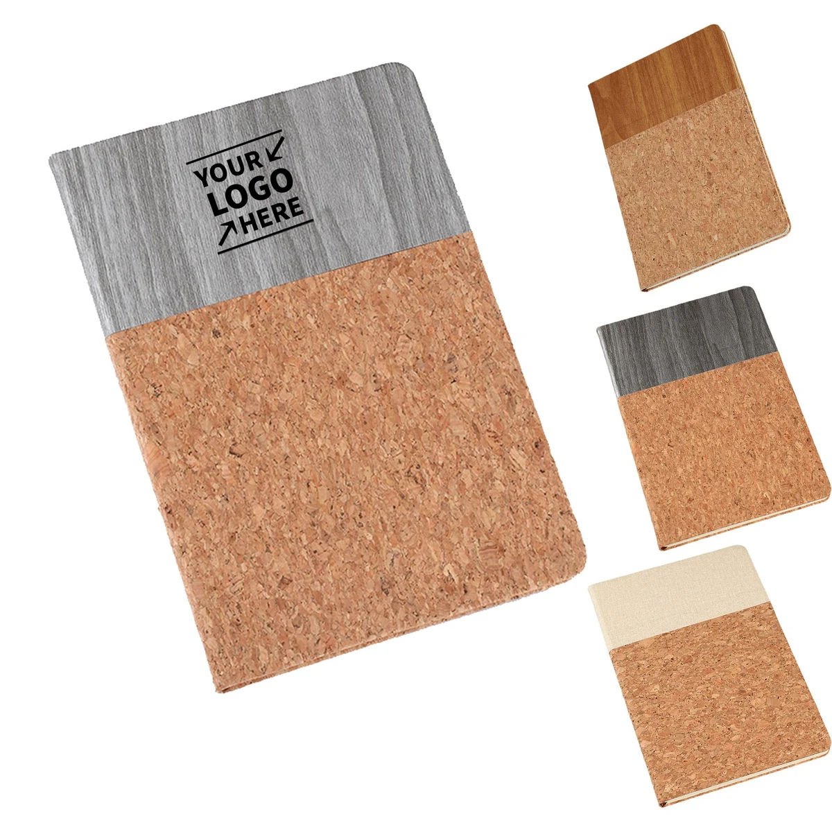 A5 Cork/Leather Patchwork Cover Notebook 1