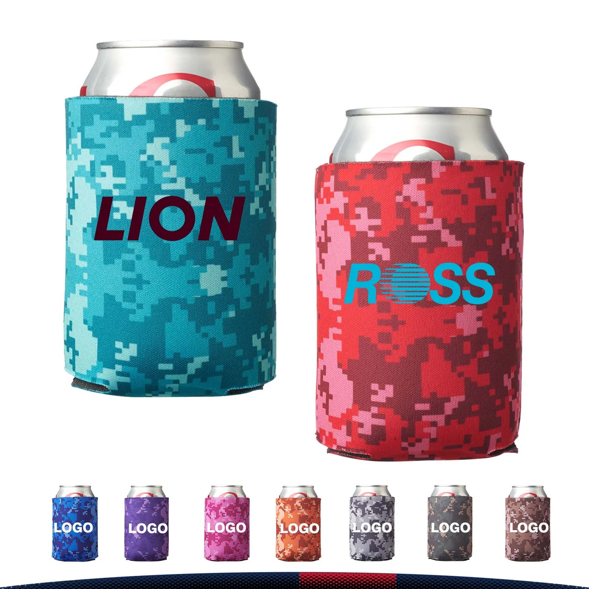 Camouflage Foam Can Coolers 1