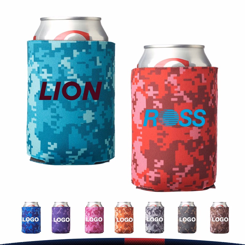 Camouflage Foam Can Coolers