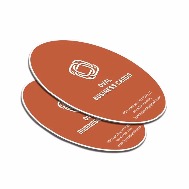 Oval Business Cards (3.5" x 2")