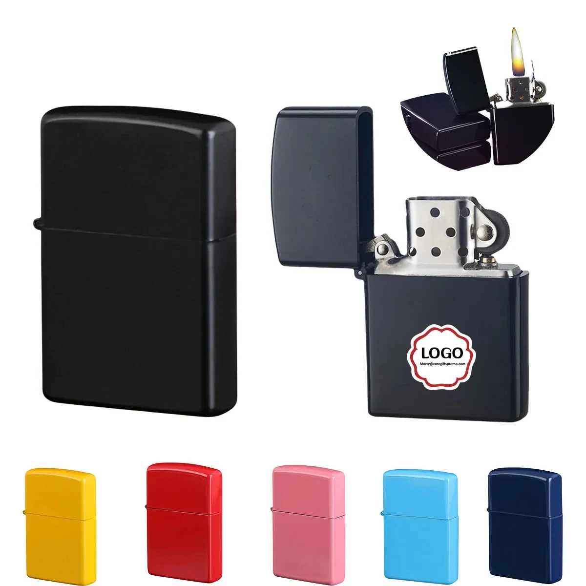 Retro Windproof Metal Lighter 1