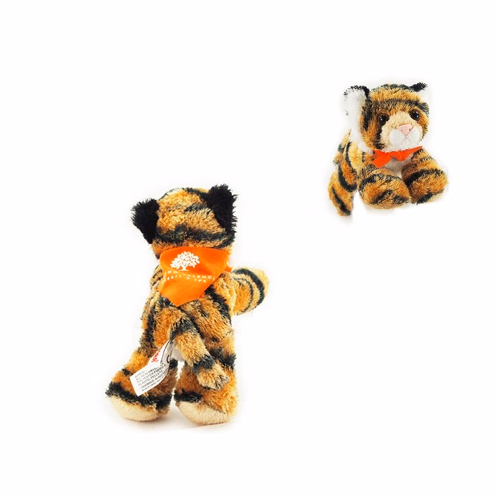 8" Tanya Tiger with bandana and one color imprint