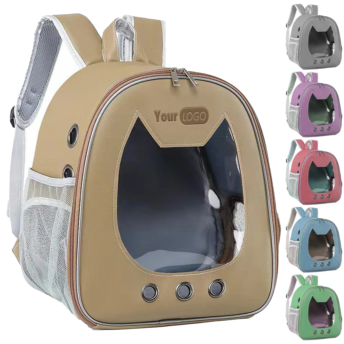 Pu Large Space Breathable Pet Backpack 1