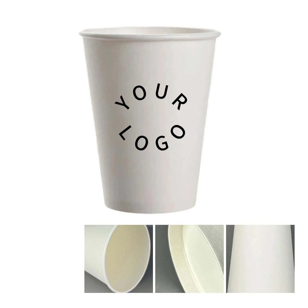 12 oz Leak Proof Paper Cups with Rolled Rim 1