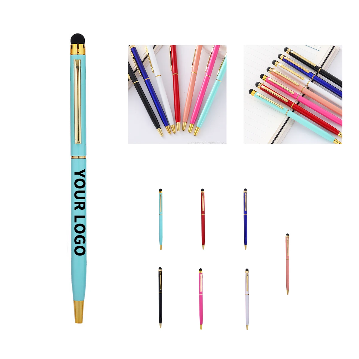 Plastic Pen With Touch Stylus Dual Function Writing Tool 1