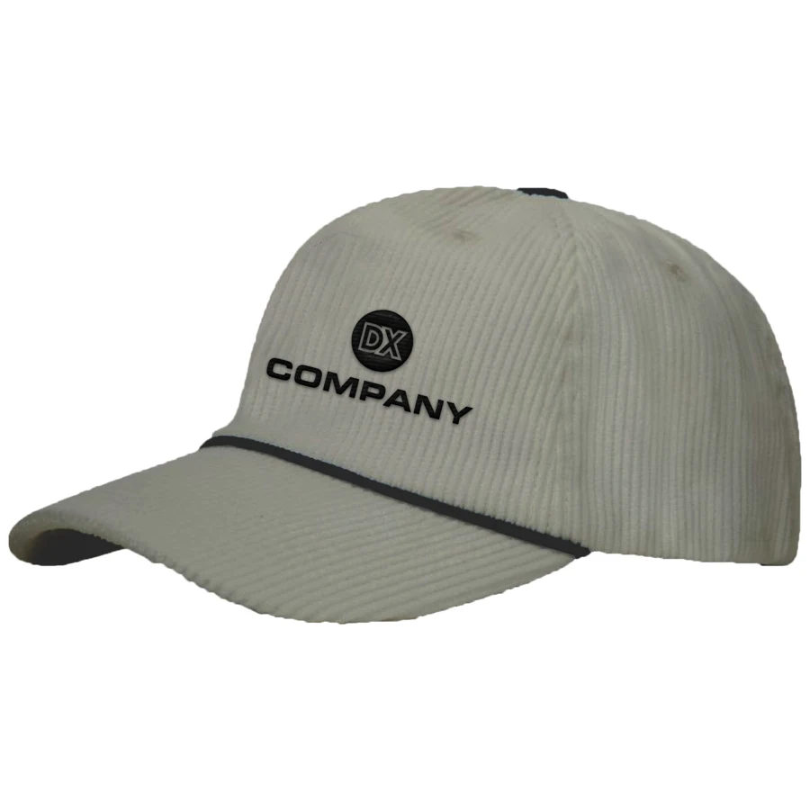 Premium Corduroy 5 Panel Cap - High, Medium, or Low Crown 1