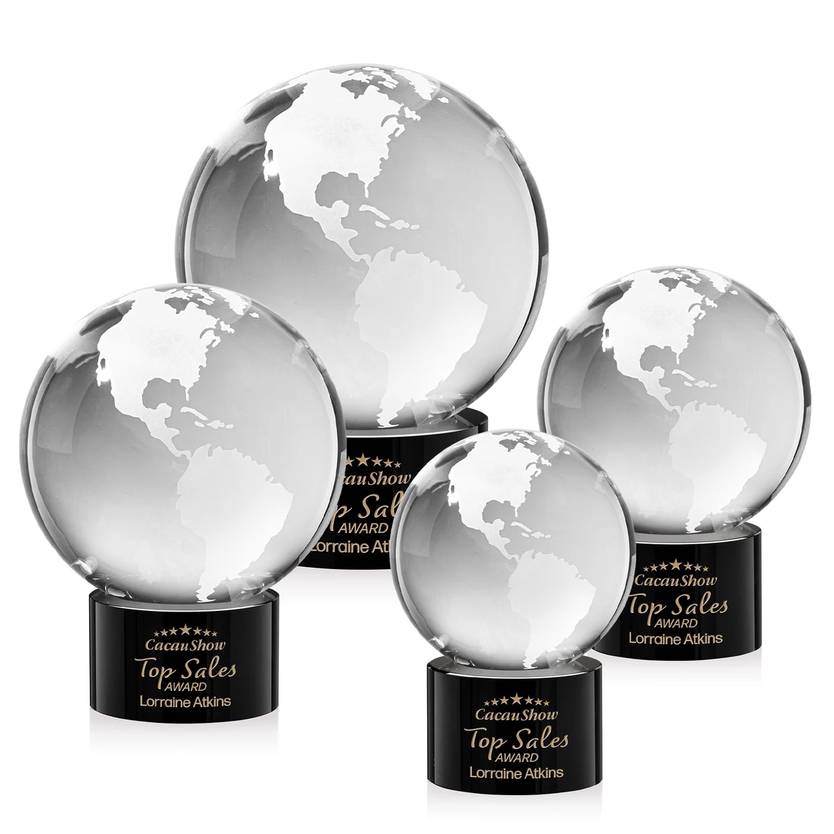 Globe Award on Marvel Base - Black 1