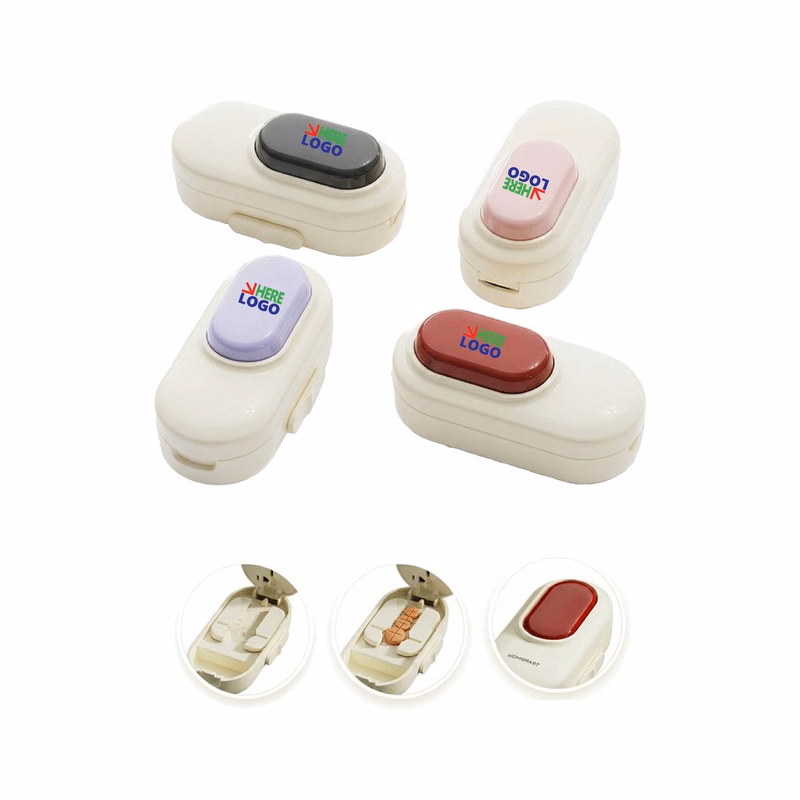 Portable Pill Cutter And Organizer Box