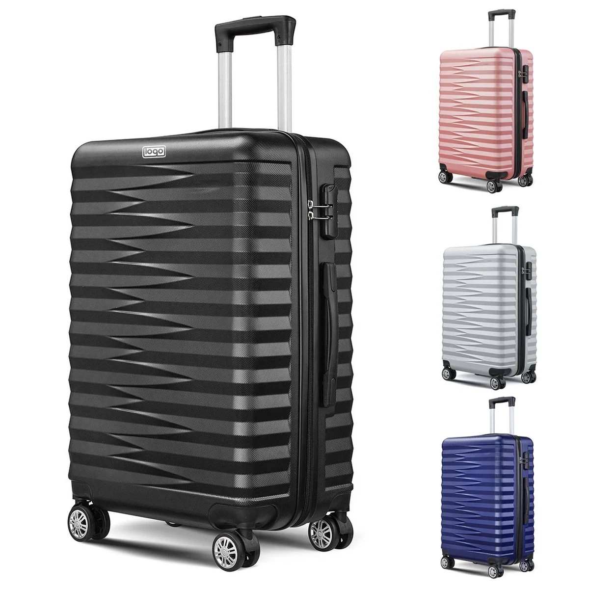 20 Inch Telescopic Locking Suitcase w/ Combination Lock 1