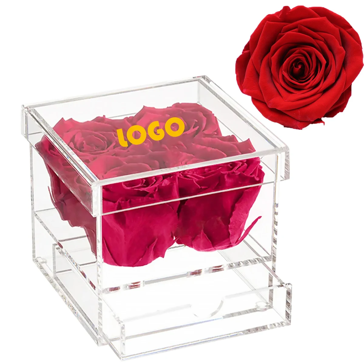 Acrylic Gift Eternal Rose Box 1