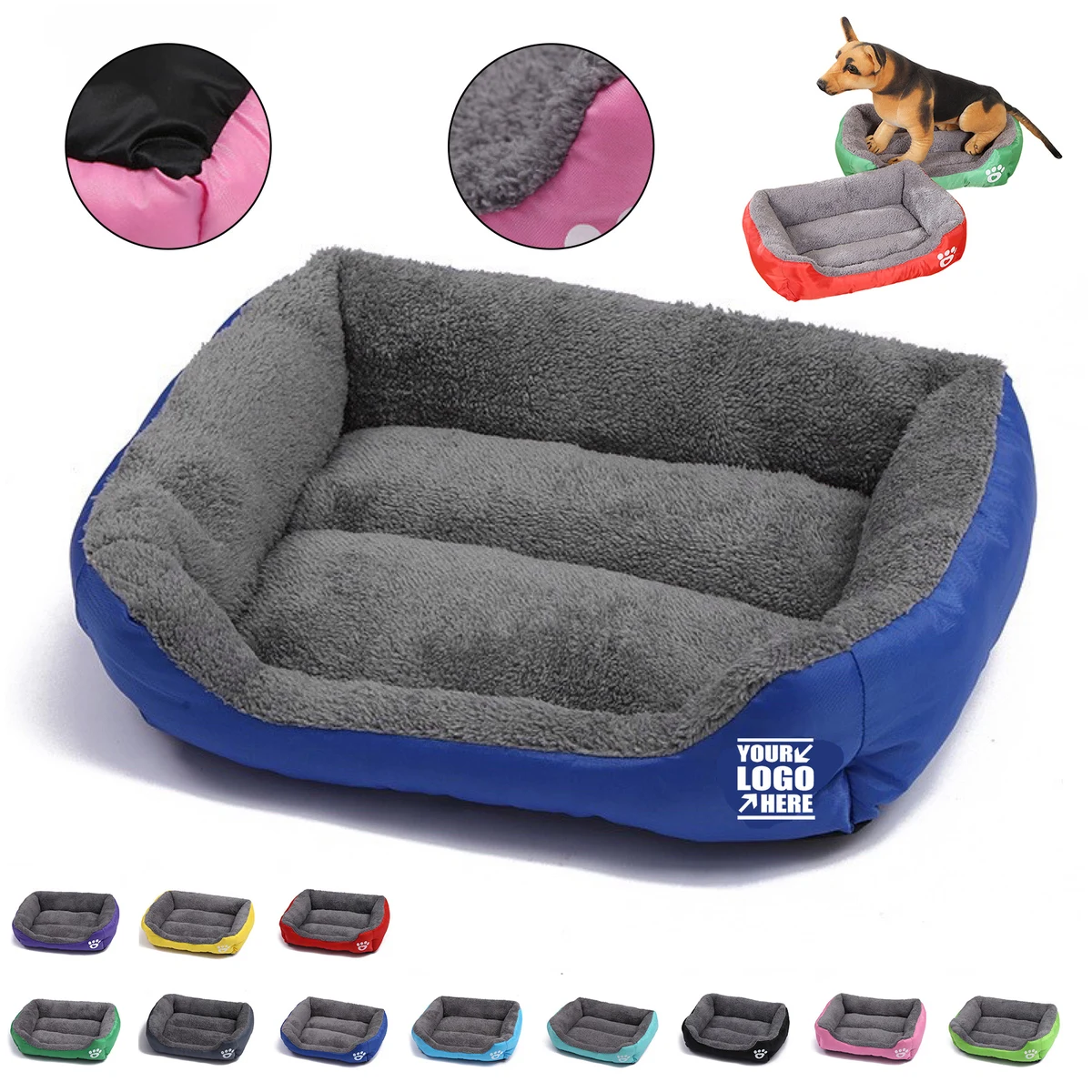 Soft Rectangular Pet Bed 1