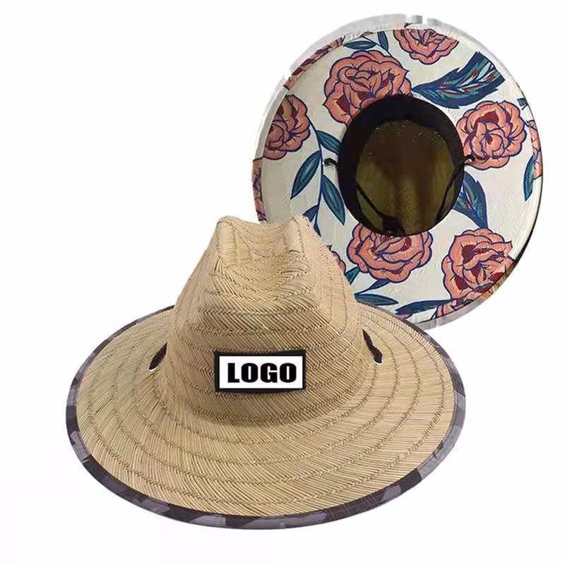 Sun Protect Straw Lifeguard Hat MOQ 50PCS