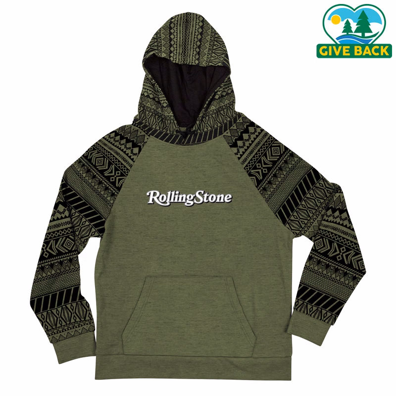 ACE Adult Pattern Blocked Cotton Hoodie